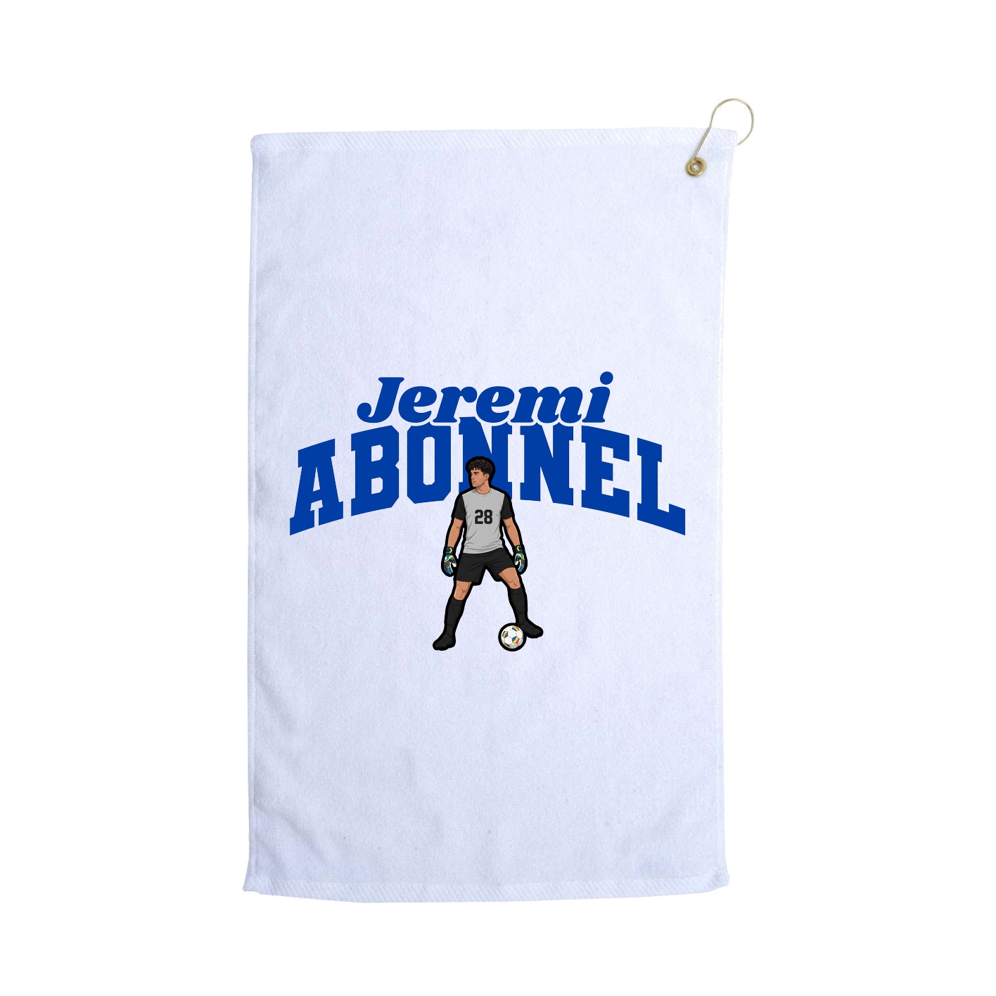 Golf Towel — Signature Arch in White