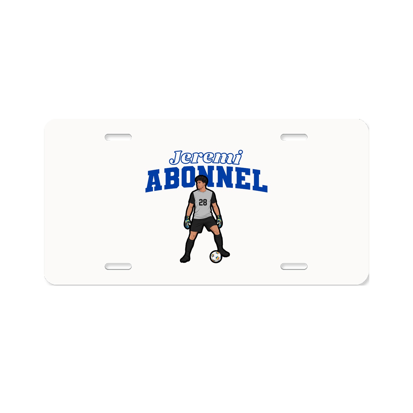 License Plate — Name Arch in Classic