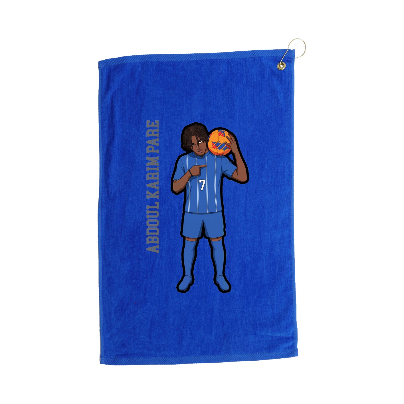 Golf Towel — Name Vertical in Royal