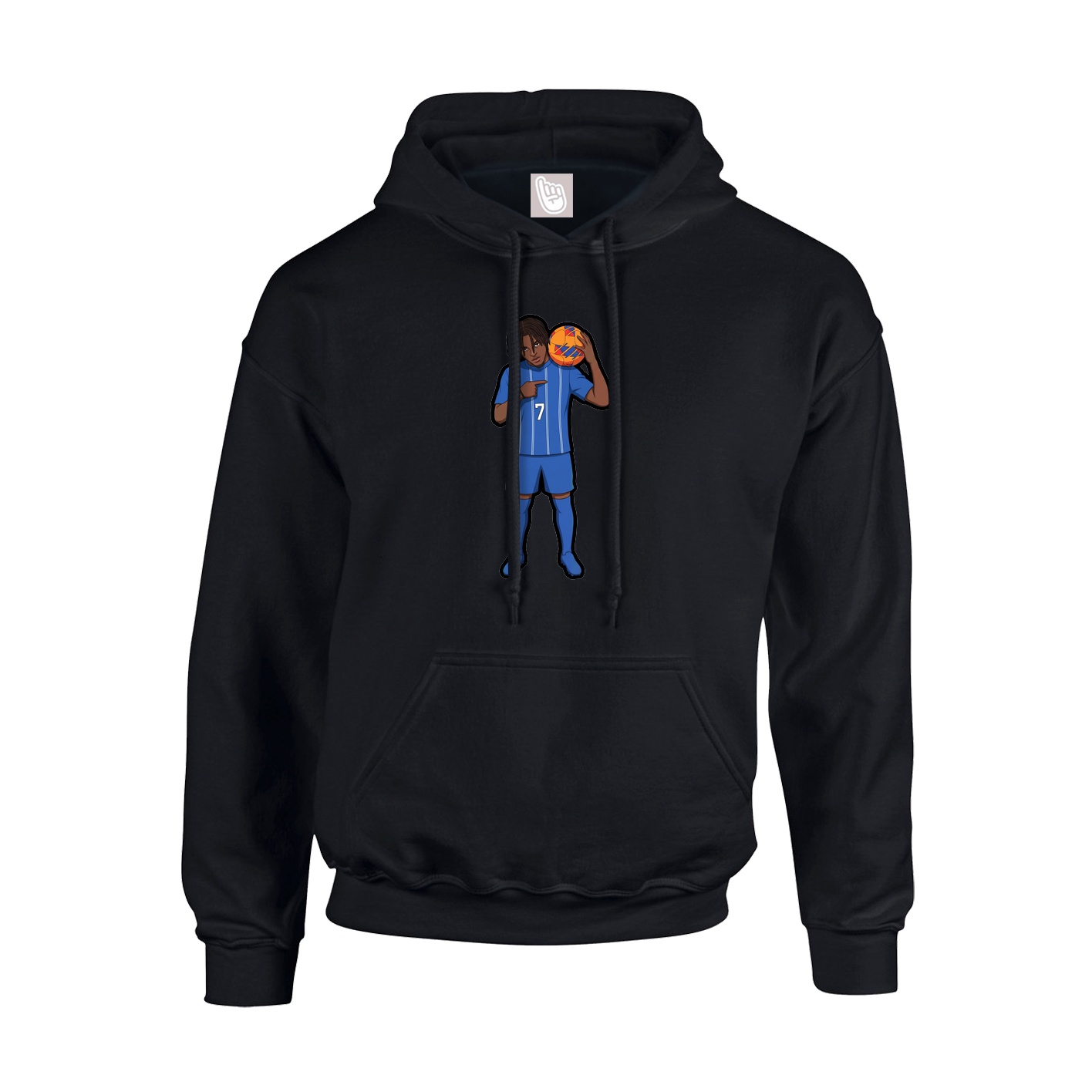 Youth Hoodie — Name Vertical in Black