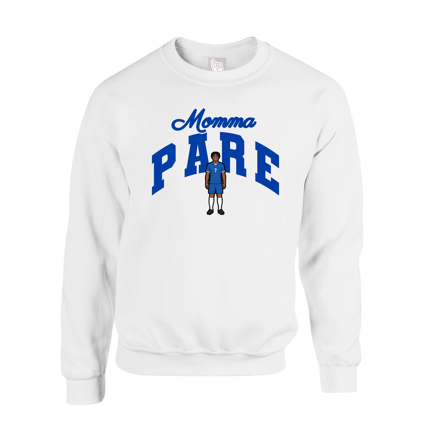Fleece Crew — Mothers Day Arch in White