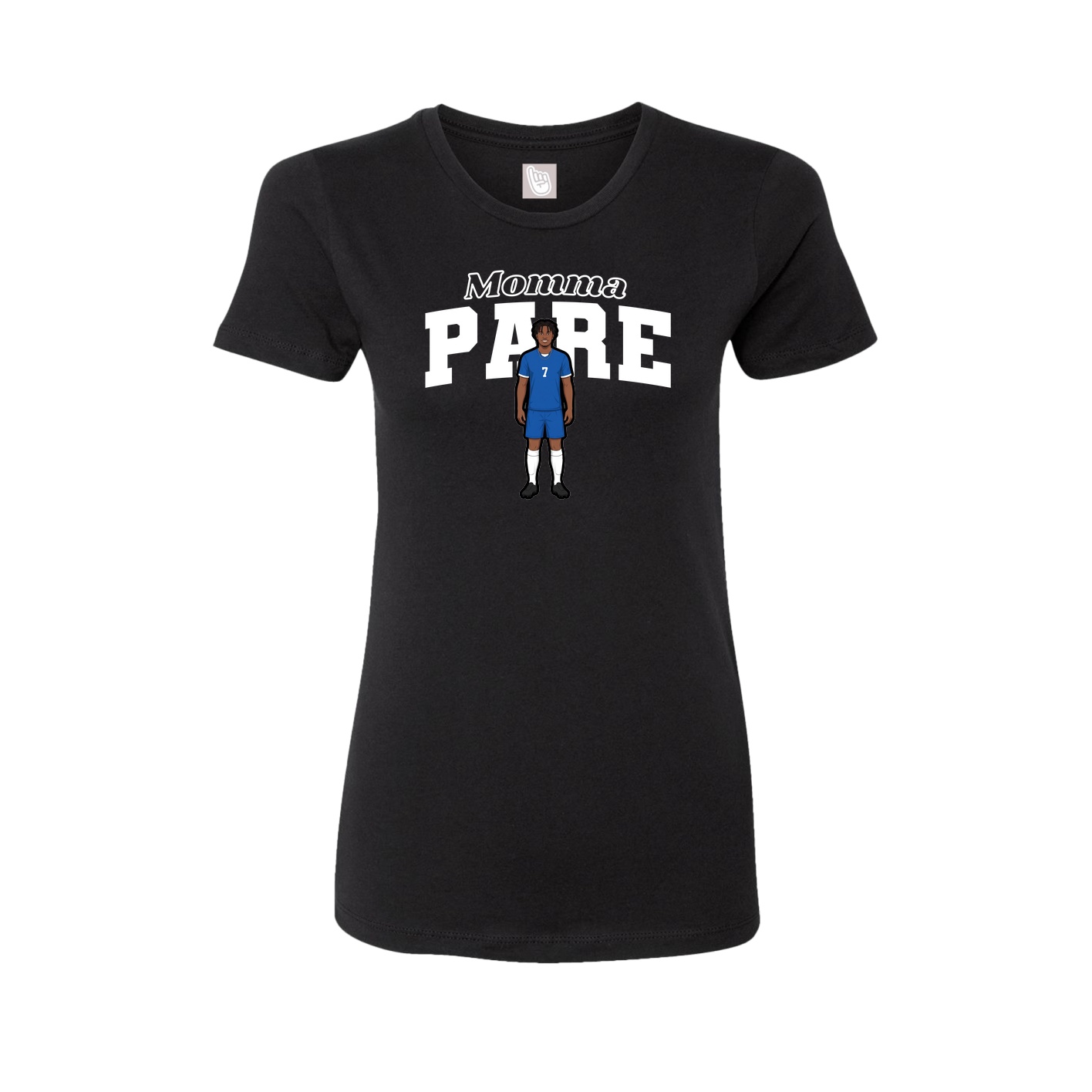 Womens Tee — Mothers Day Block in Black