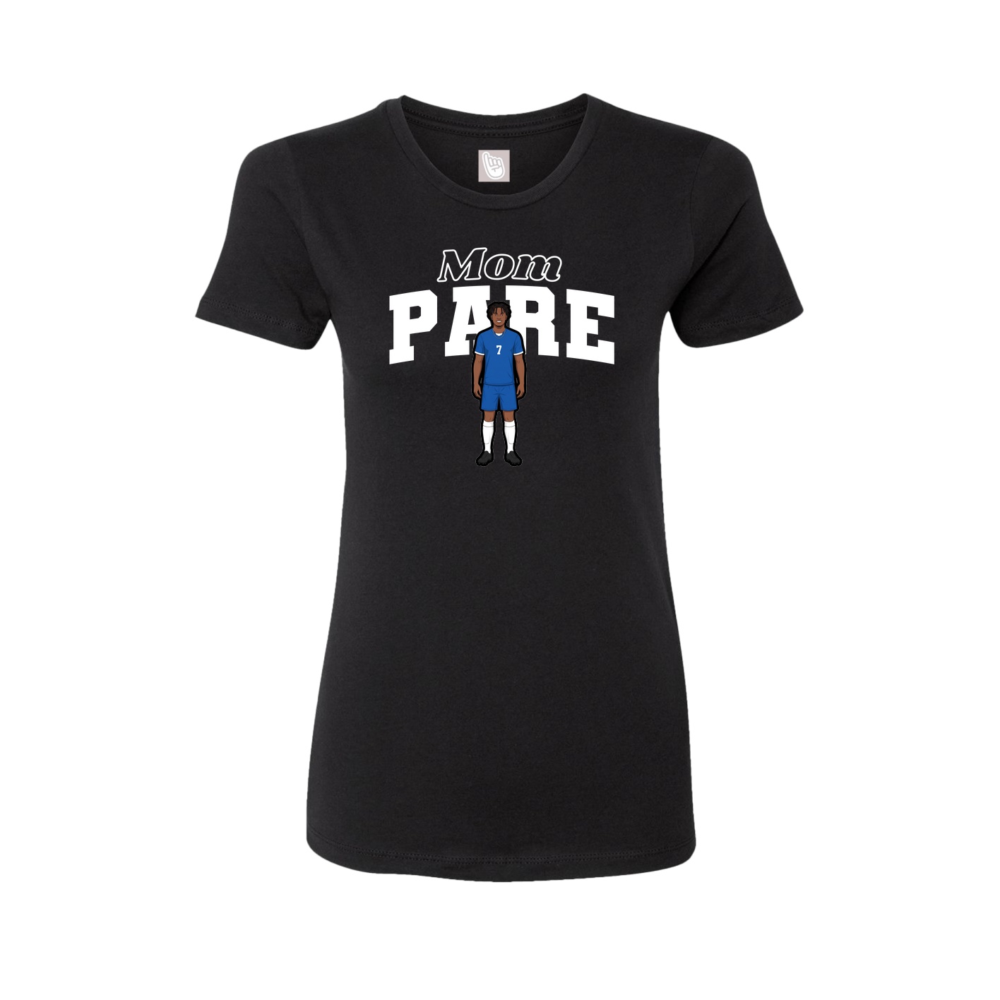 Womens Tee — Mothers Day Block in Black