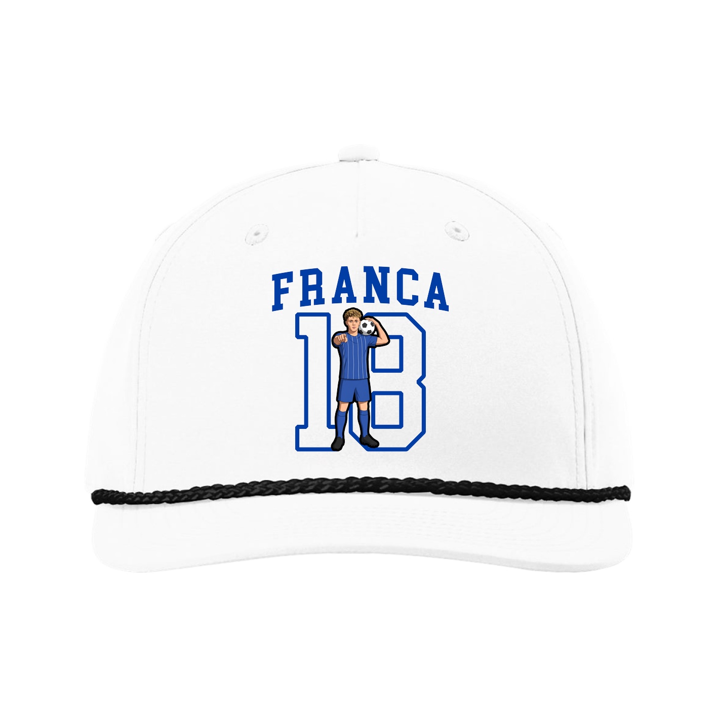 Five-Panel Classic Rope Cap — Shirsey in White