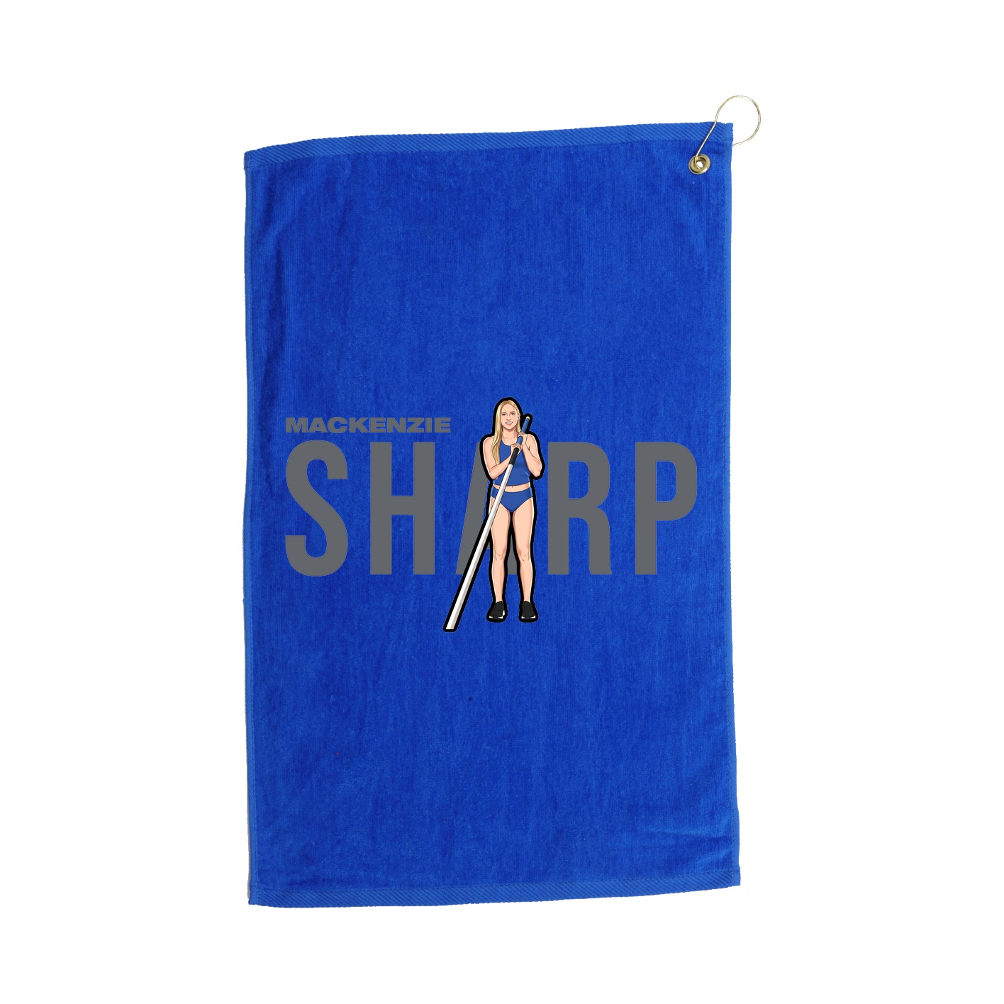 Golf Towel — Player Name in Royal