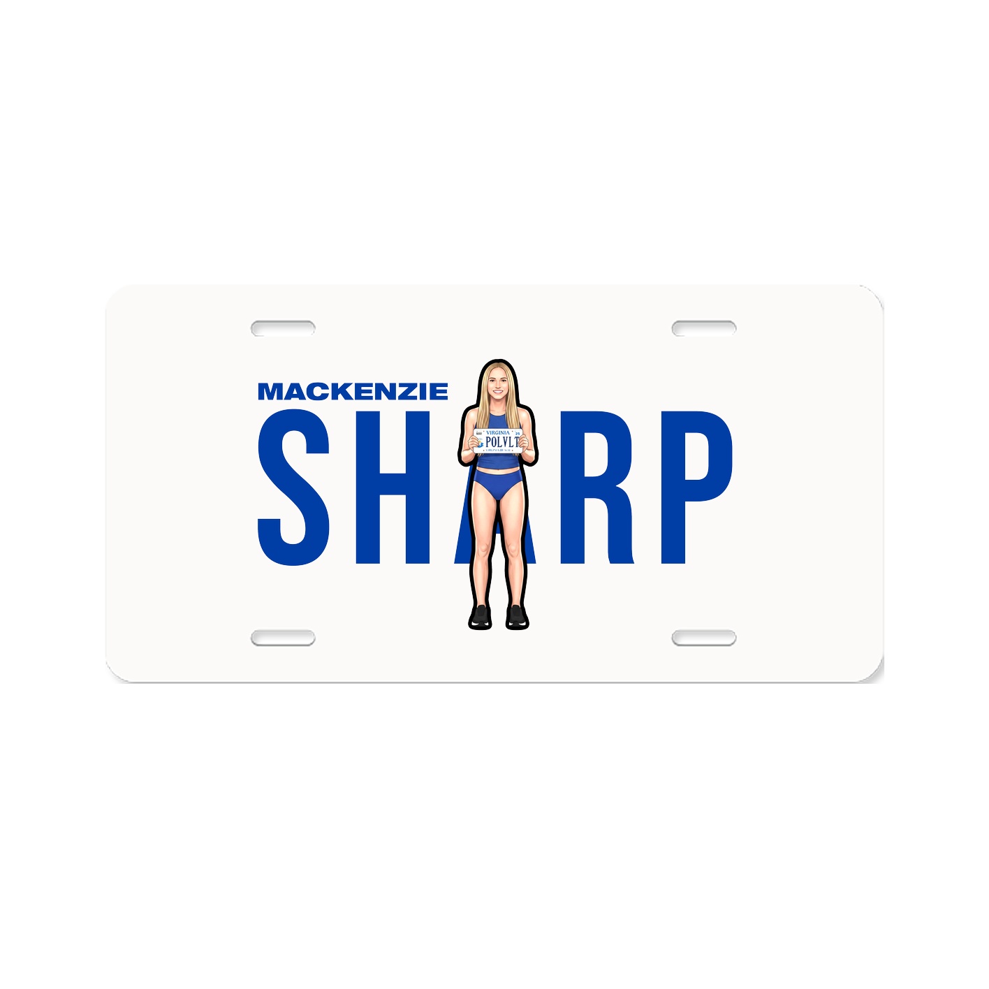 License Plate — Player Name in Classic