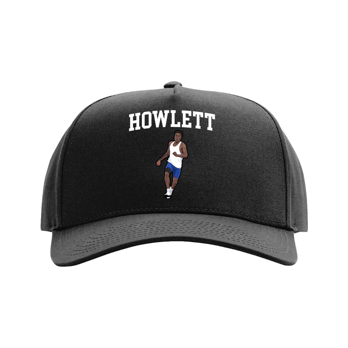 Full Fabric Five-Panel Champ Cap — Shirsey in Black