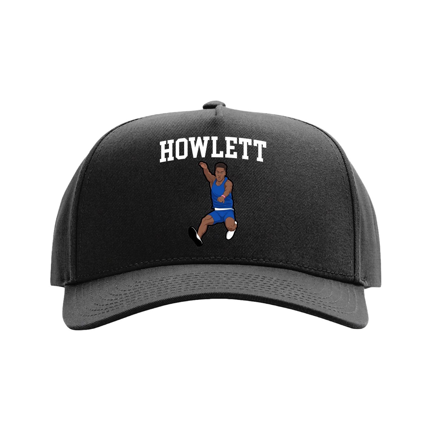 Full Fabric Five-Panel Champ Cap — Shirsey in Black