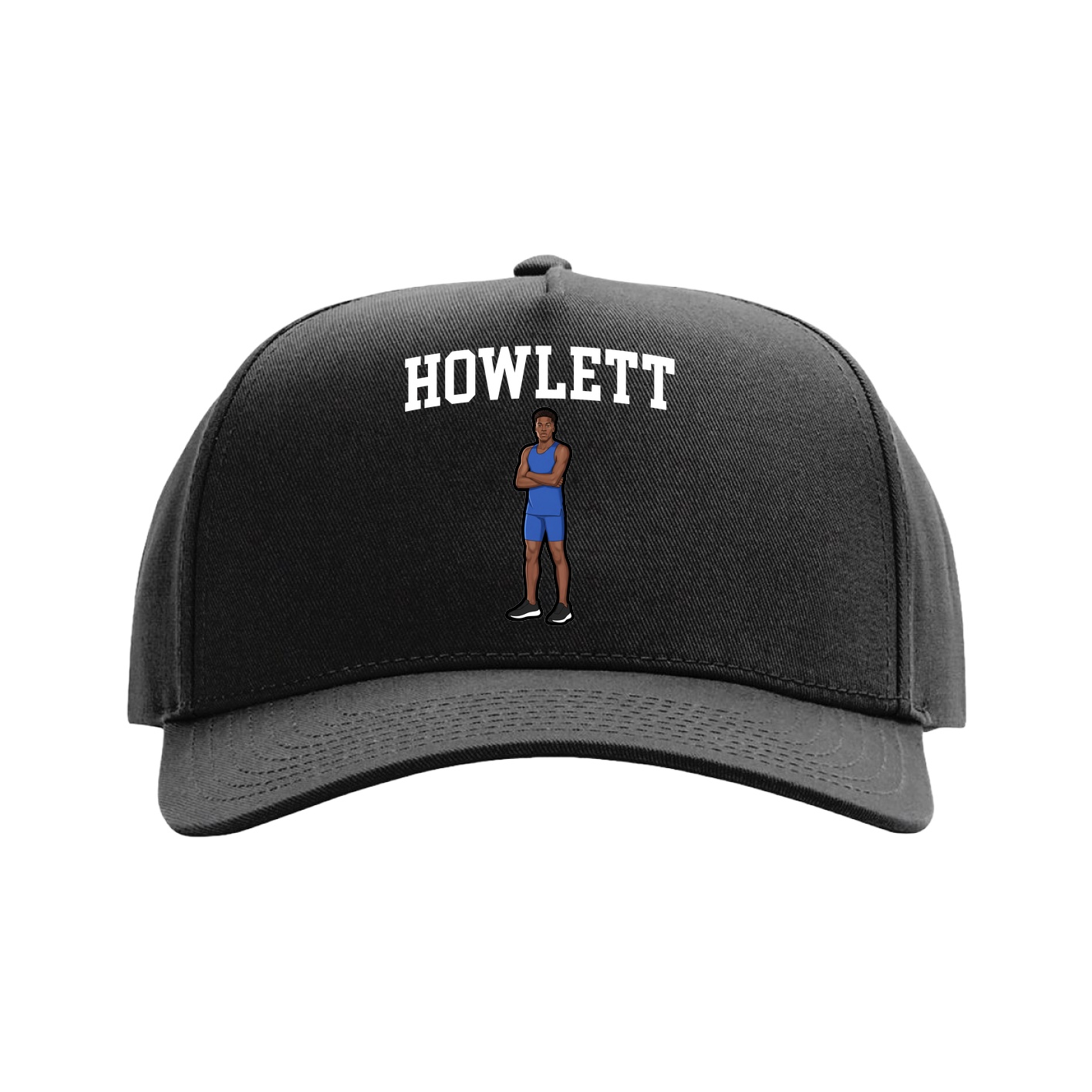 Full Fabric Five-Panel Champ Cap — Shirsey in Black