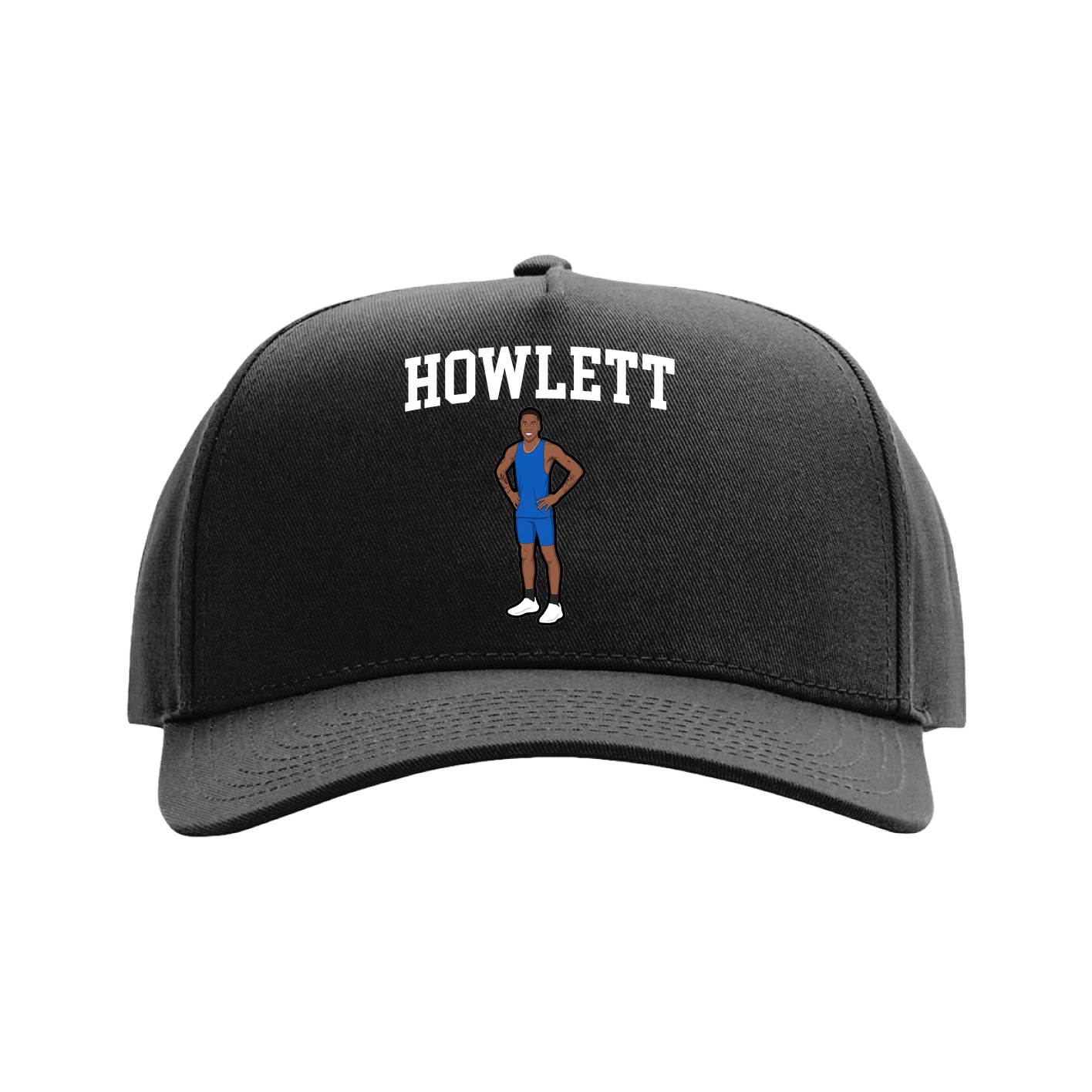 Full Fabric Five-Panel Champ Cap — Shirsey in Black