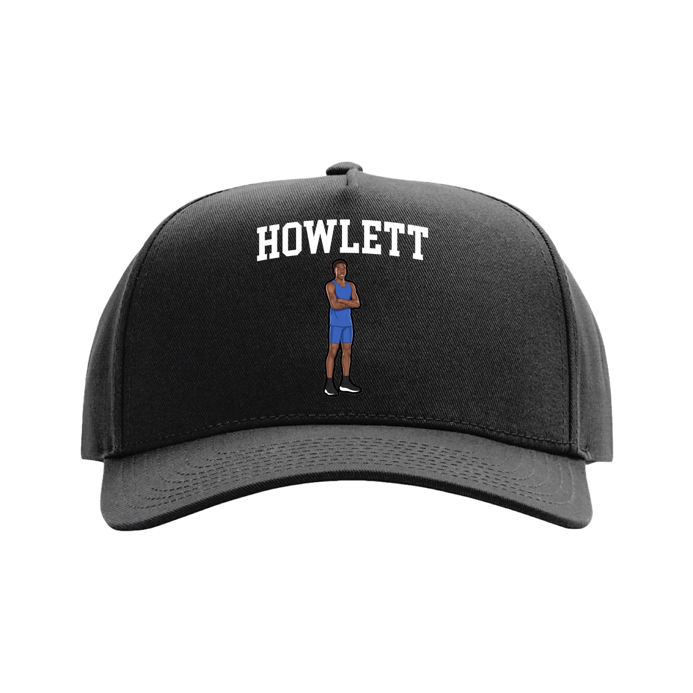 Full Fabric Five-Panel Champ Cap — Shirsey in Black