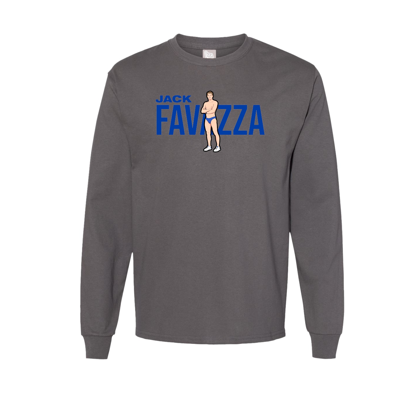 Long Sleeve Tee — Player Name in Grey