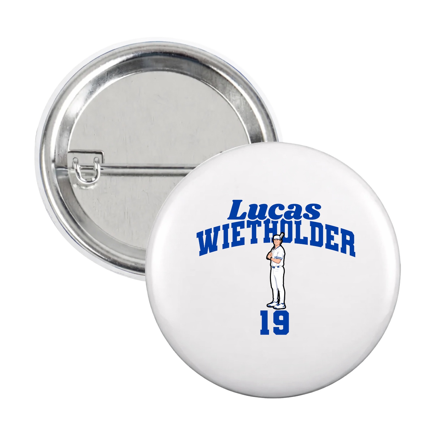 Game Day Button — Signature Arch in White