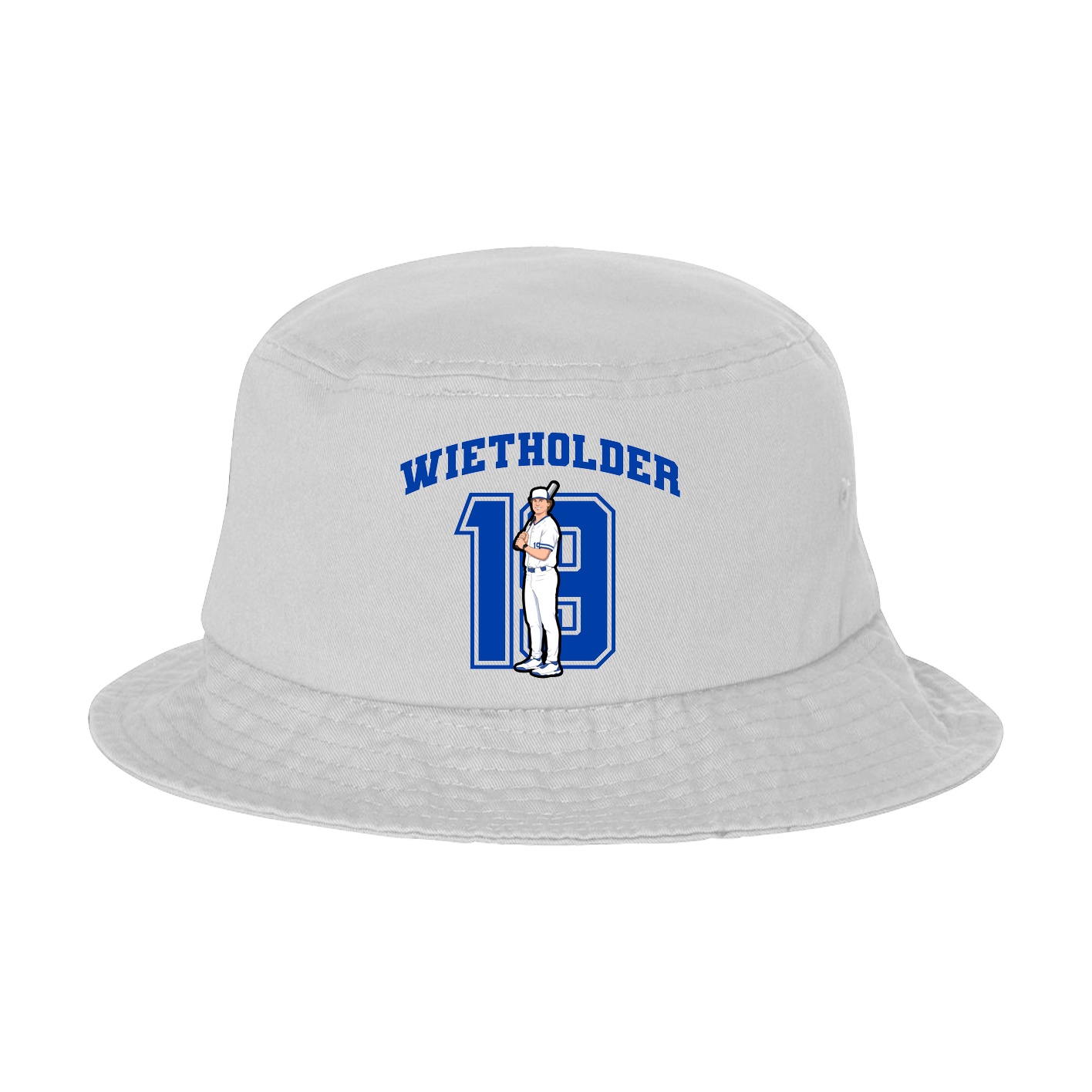 Bucket Cap — Number in White