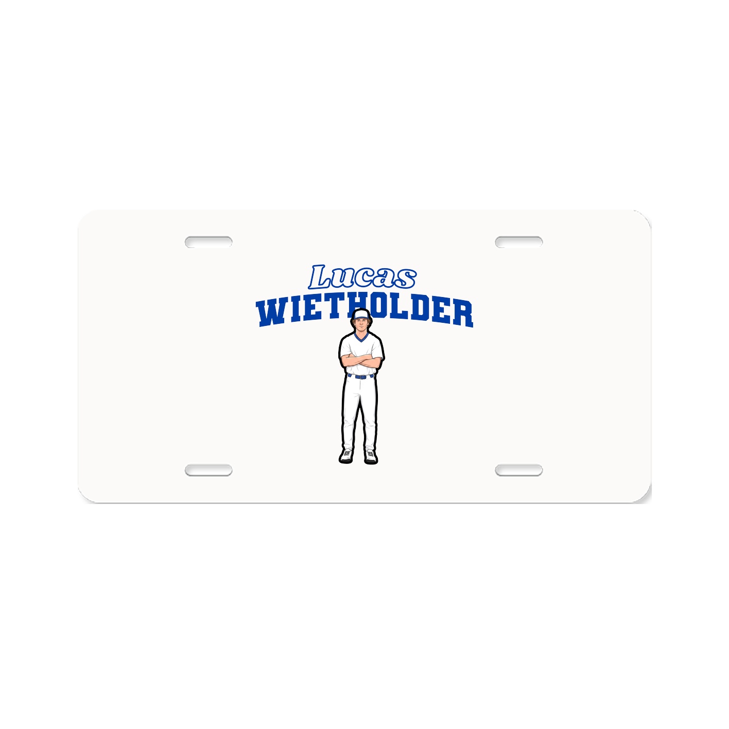 License Plate — Name Arch in Classic