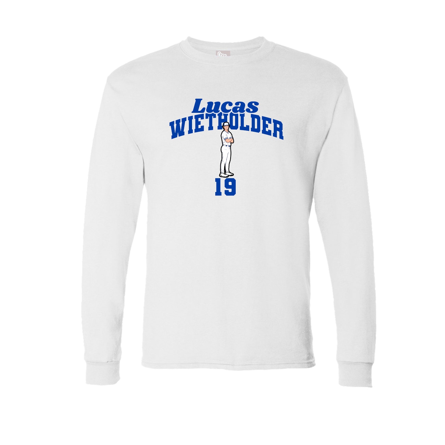 Long Sleeve Tee — Signature Arch in White
