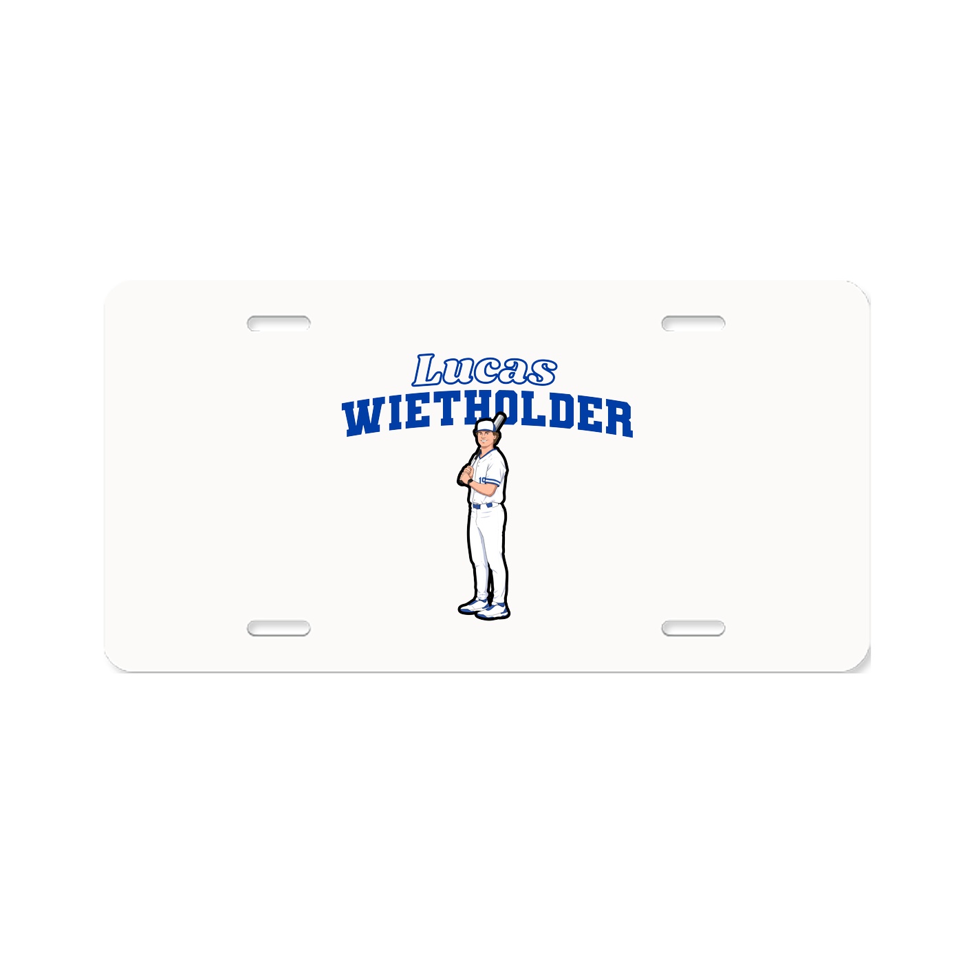 License Plate — Name Arch in Classic