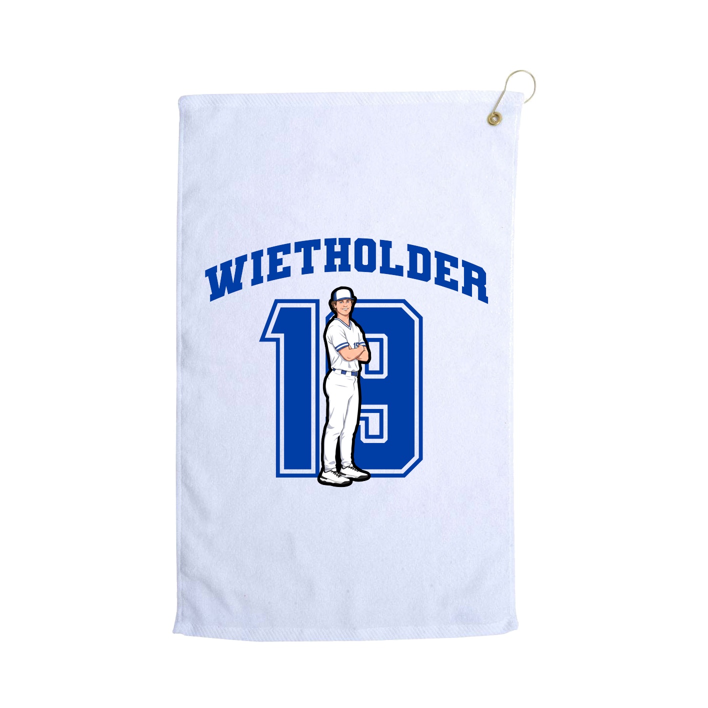 Golf Towel — Number in White