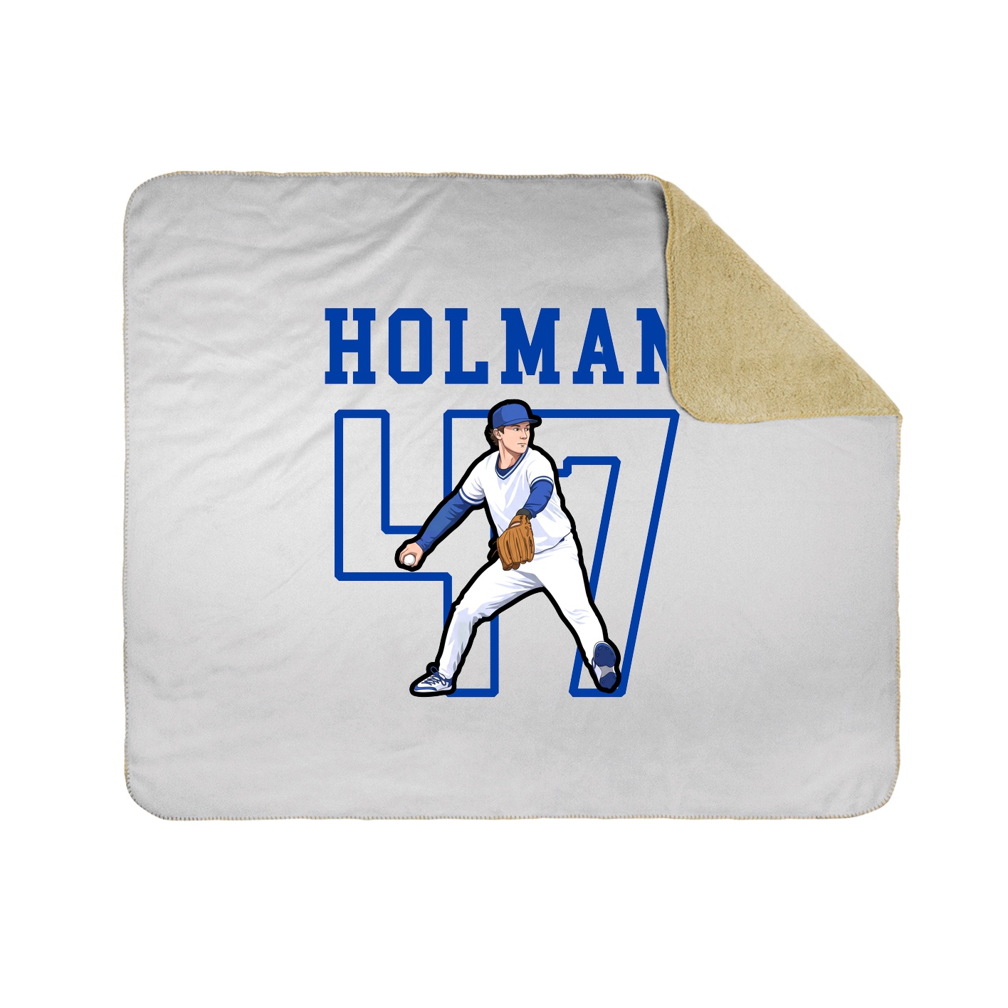 Throw Blanket — Shirsey in White