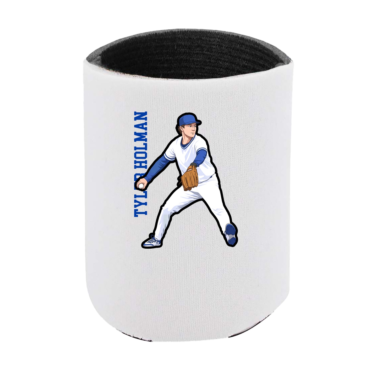 Can Holder — Name Vertical in White
