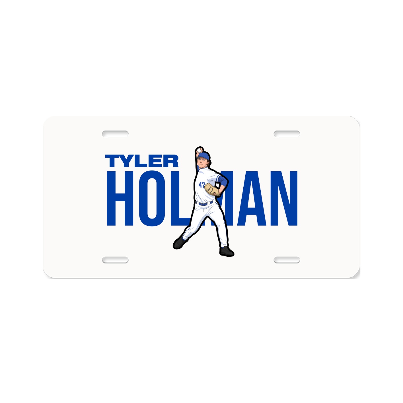 License Plate — Player Name in Classic