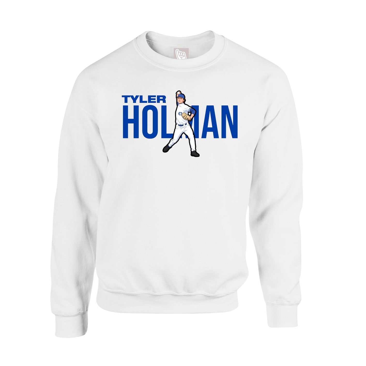 Fleece Crew — Player Name in White