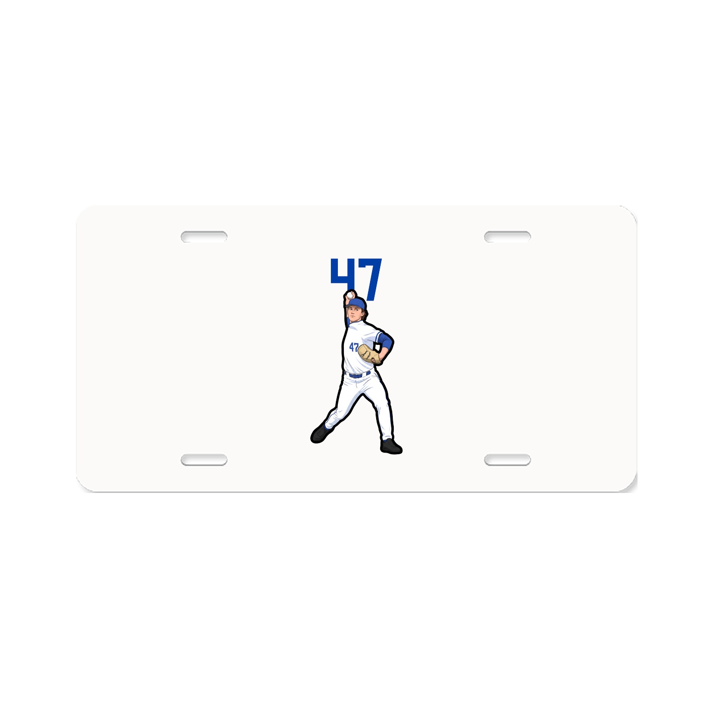 License Plate — Number Top in Classic