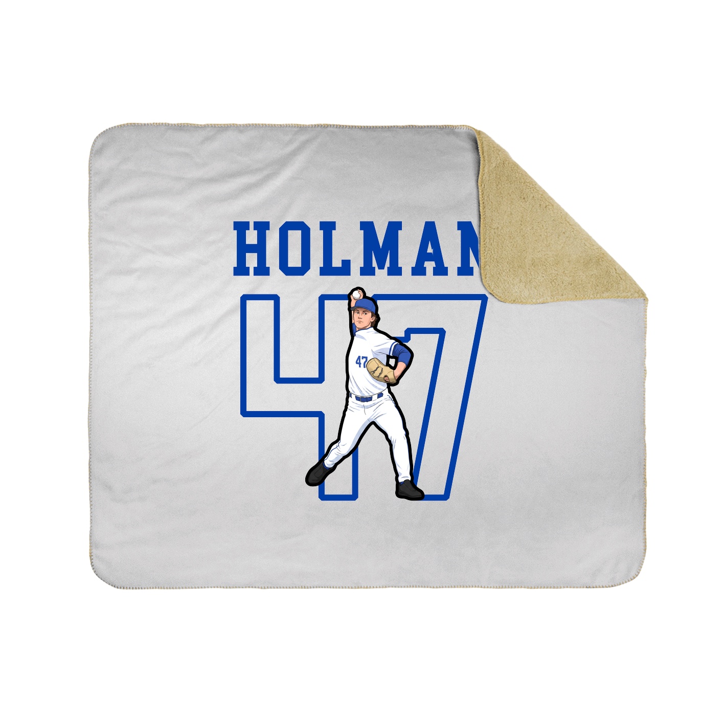 Throw Blanket — Shirsey in White