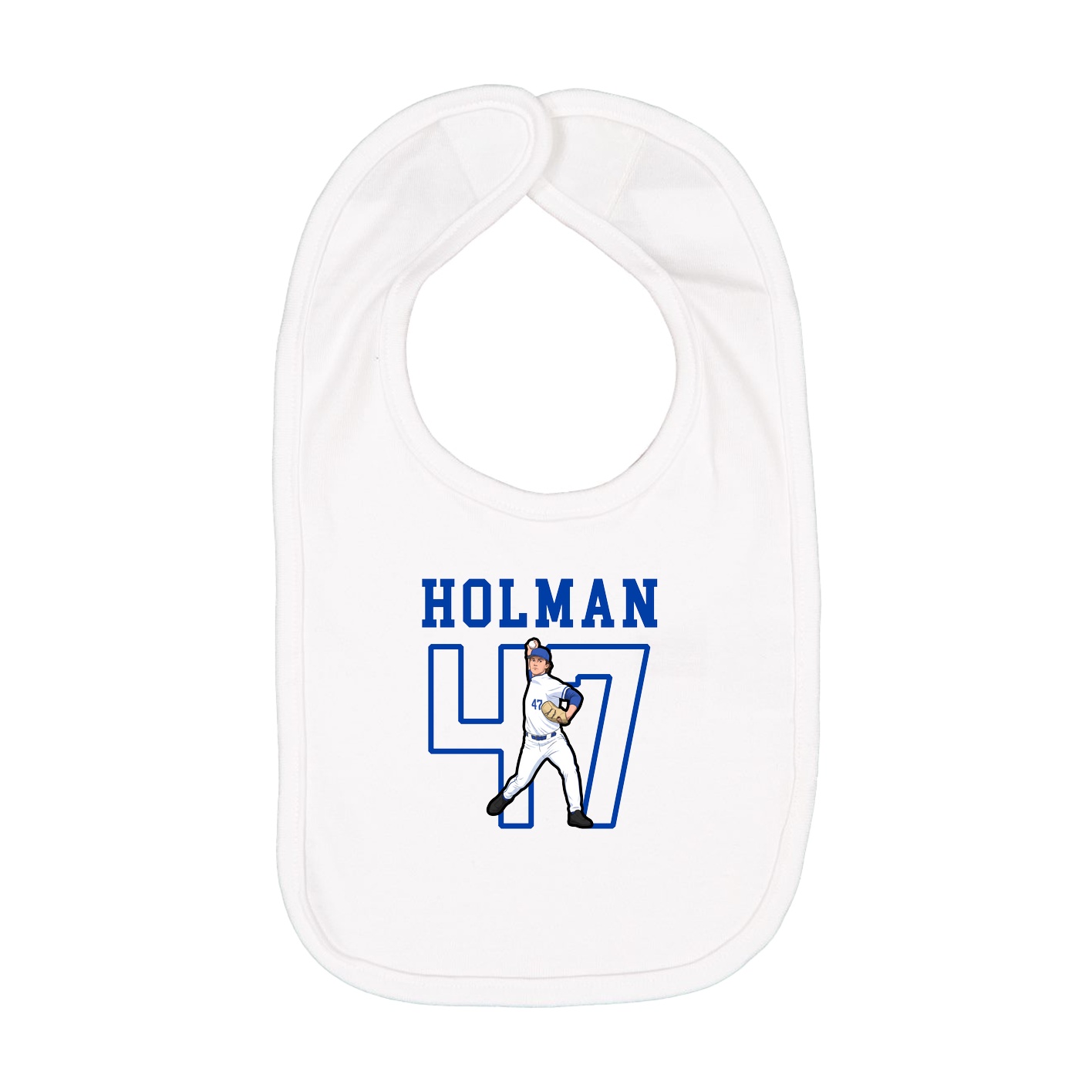 Infant Bib — Shirsey in White