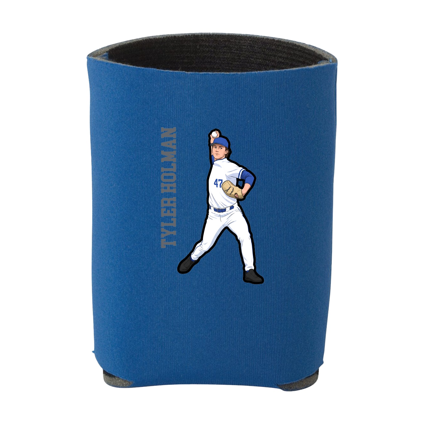 Can Holder — Name Vertical in Royal
