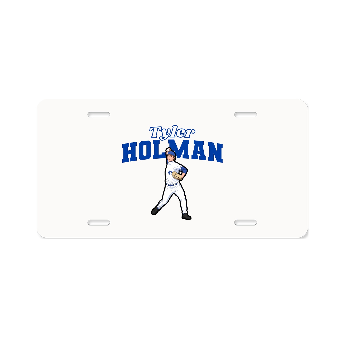 License Plate — Name Arch in Classic