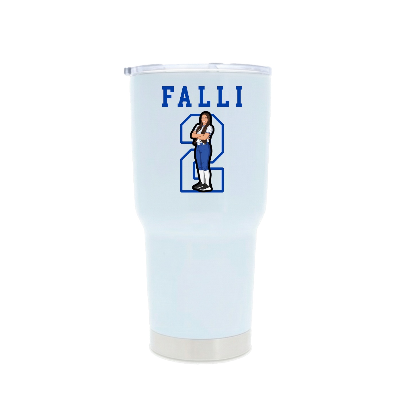 30oz Stainless Steel Tumbler — Shirsey in White