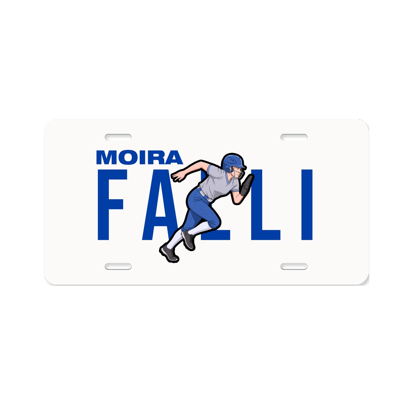 License Plate — Player Name in Classic