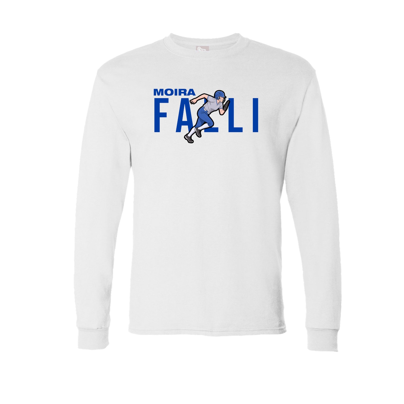 Long Sleeve Tee — Player Name in White