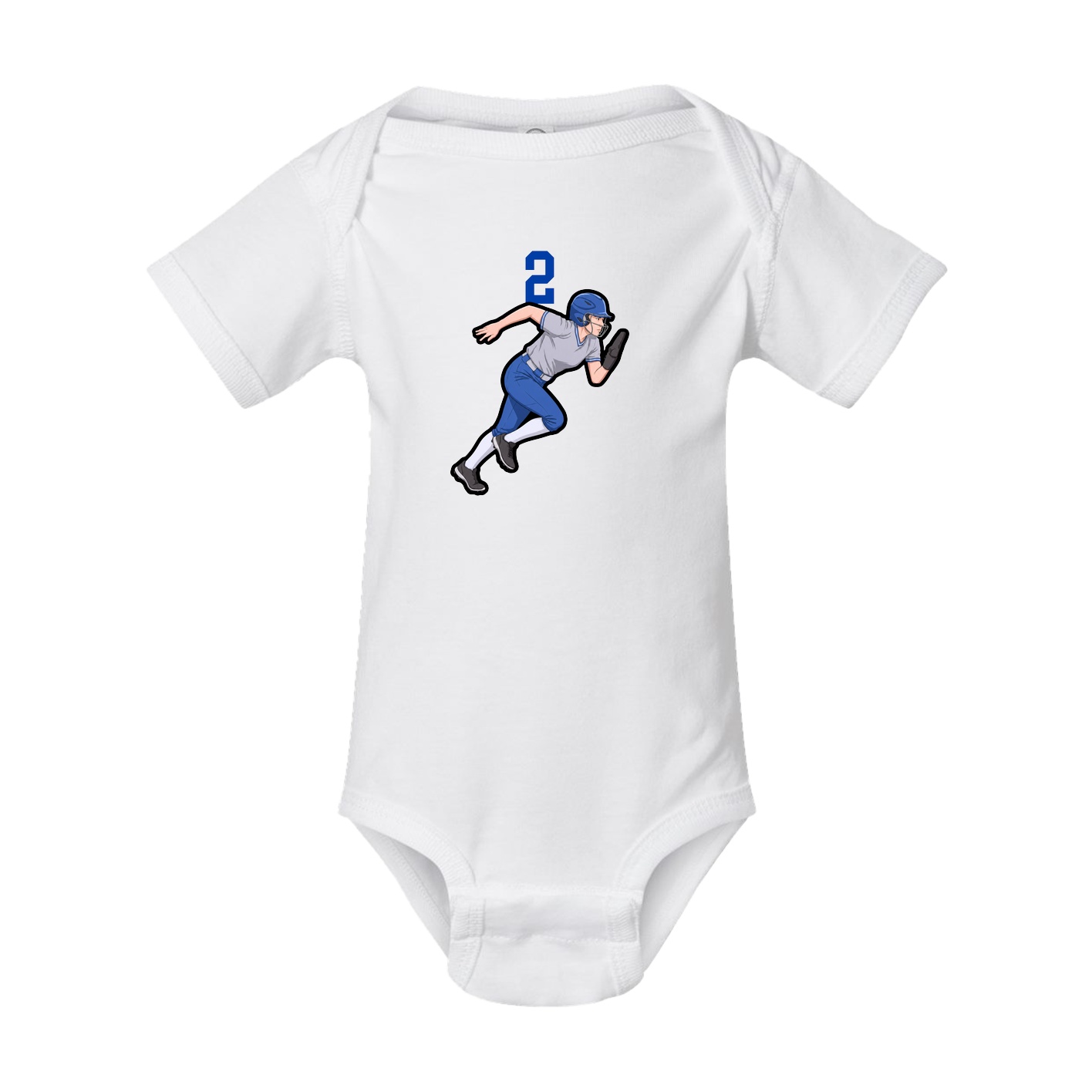 Baby Onesie — Number Top in White