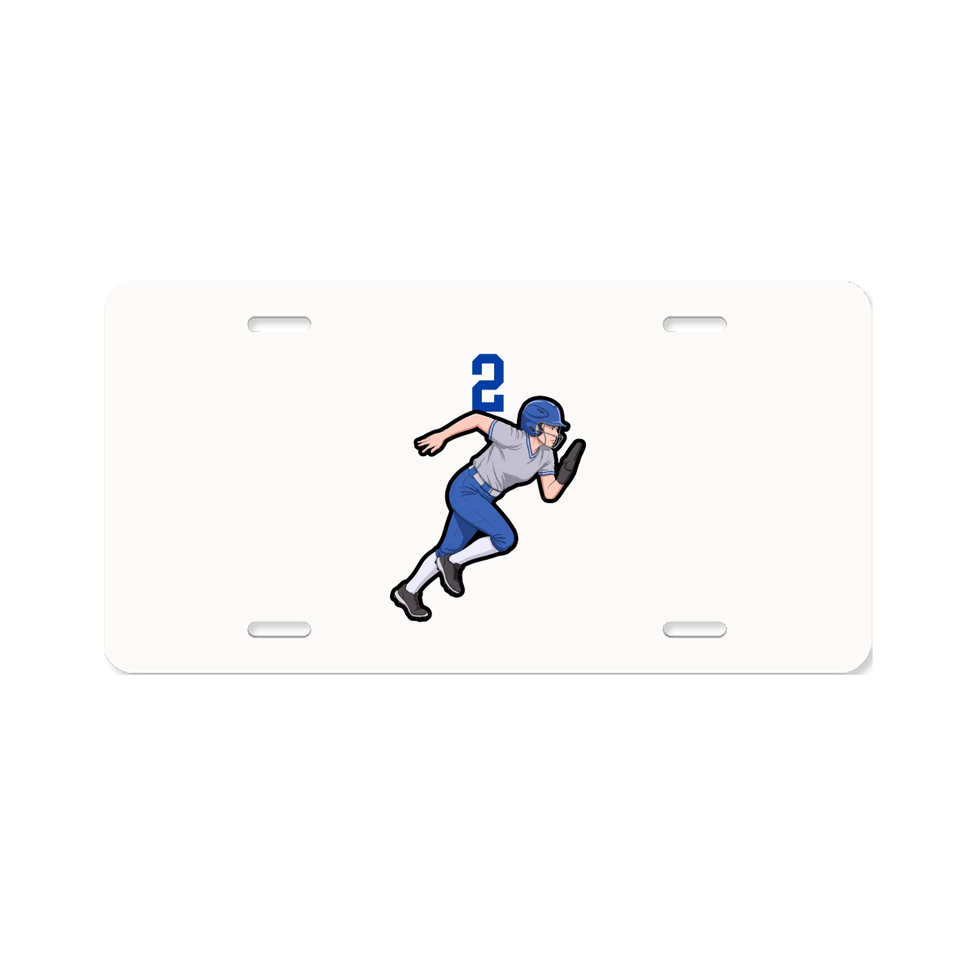 License Plate — Number Top in Classic