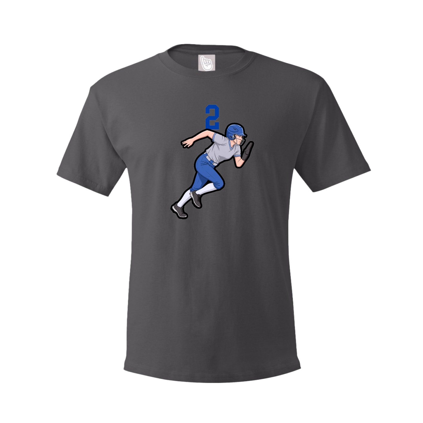 Tee — Number Top in Grey