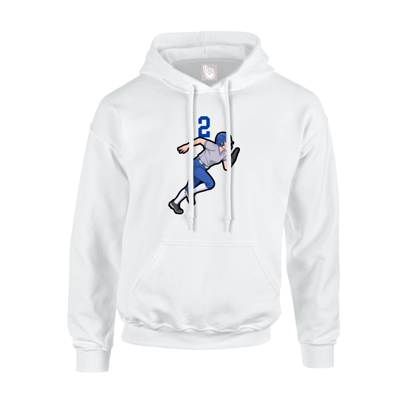 Hoodie — Number Top in White