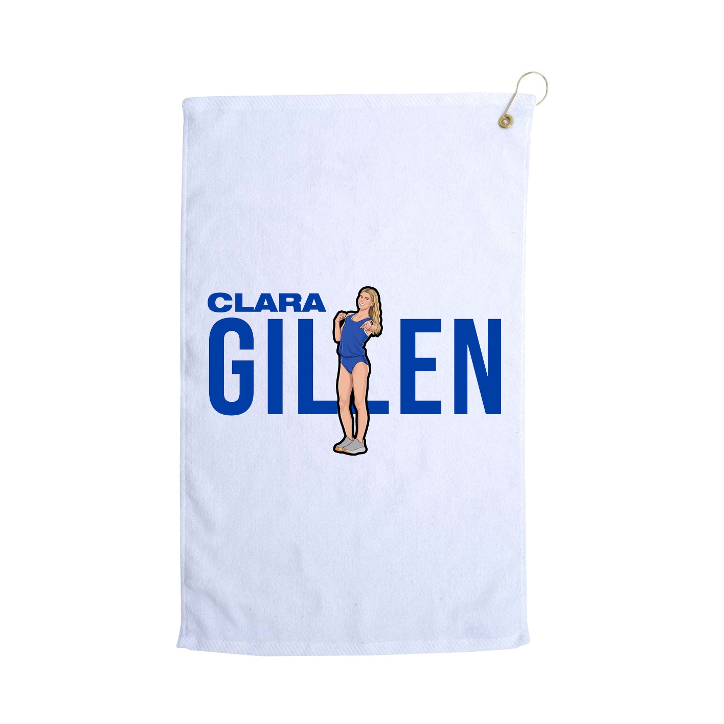 Golf Towel — Player Name in White
