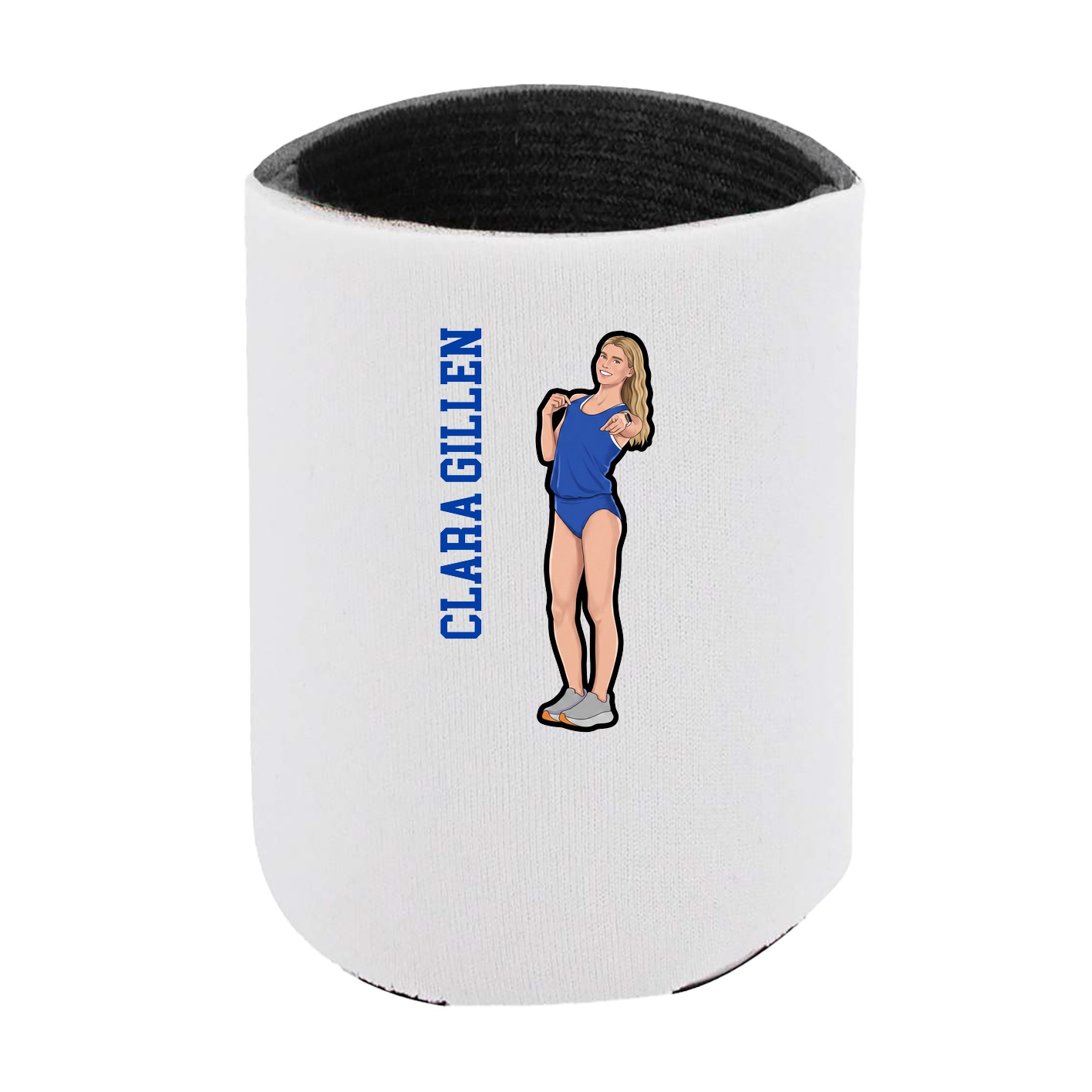Can Holder — Name Vertical in White