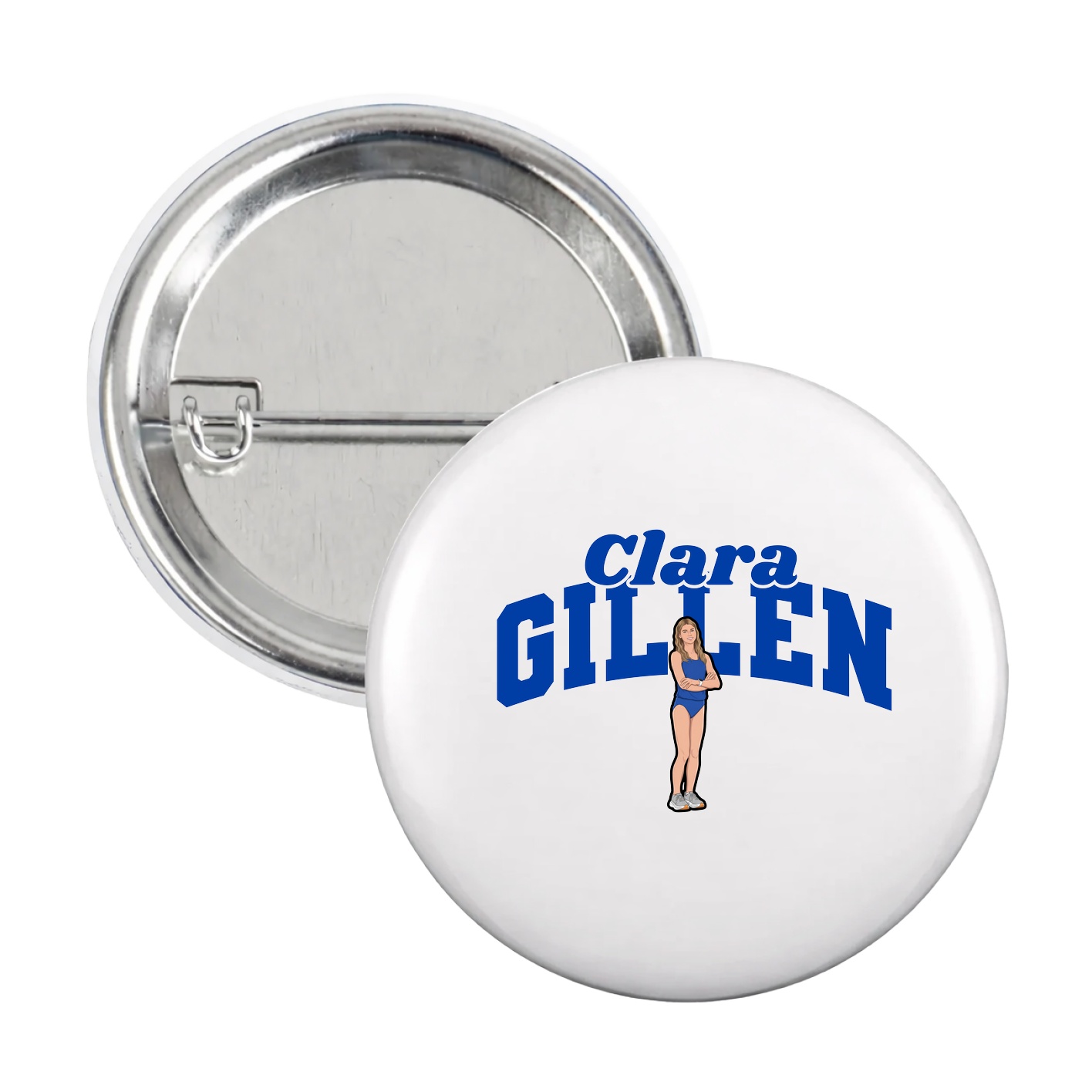 Game Day Button — Signature Arch in White