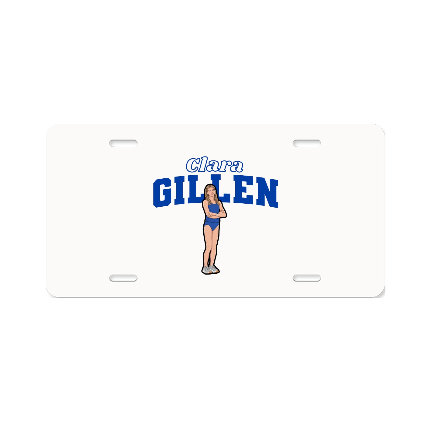 License Plate — Name Arch in Classic