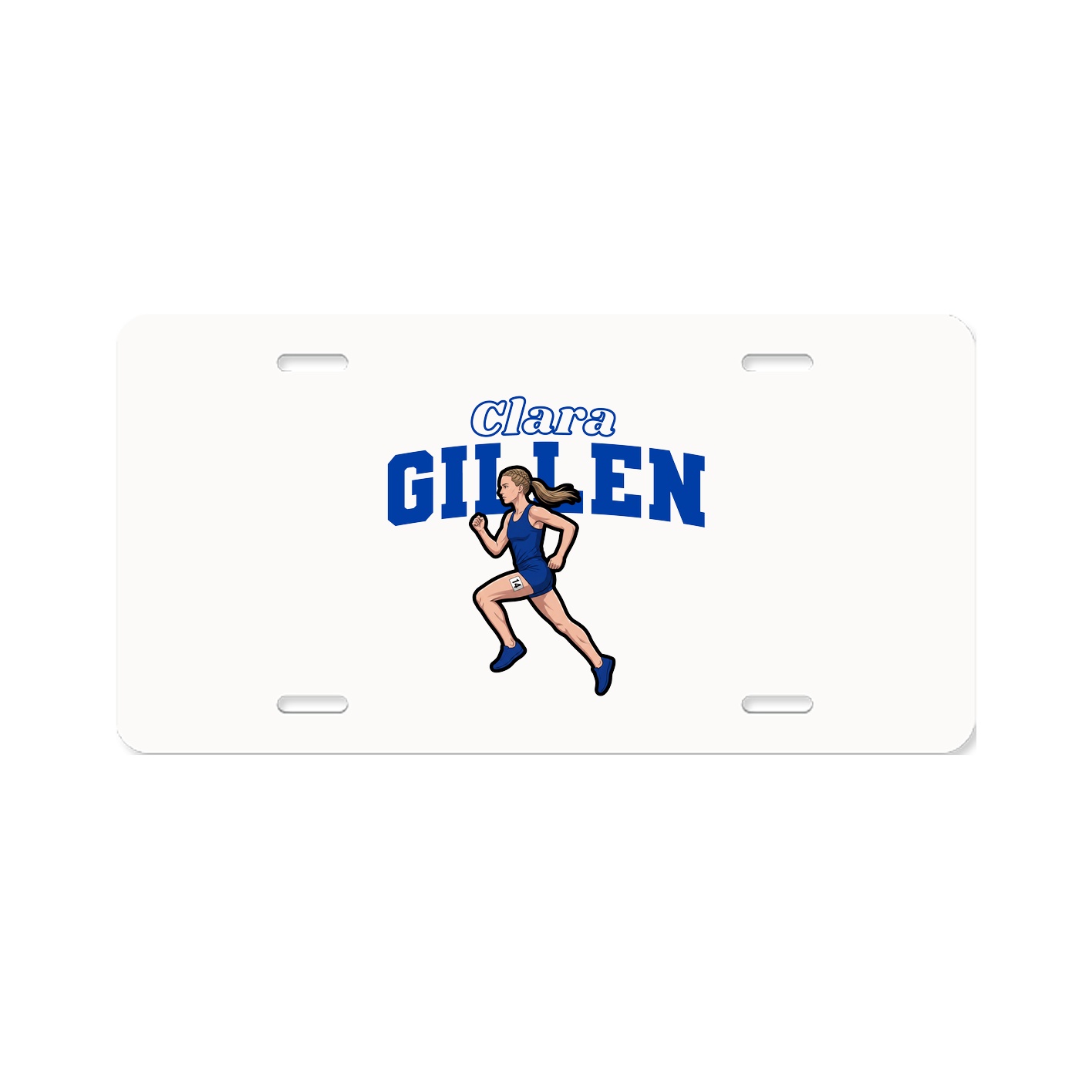License Plate — Name Arch in Classic