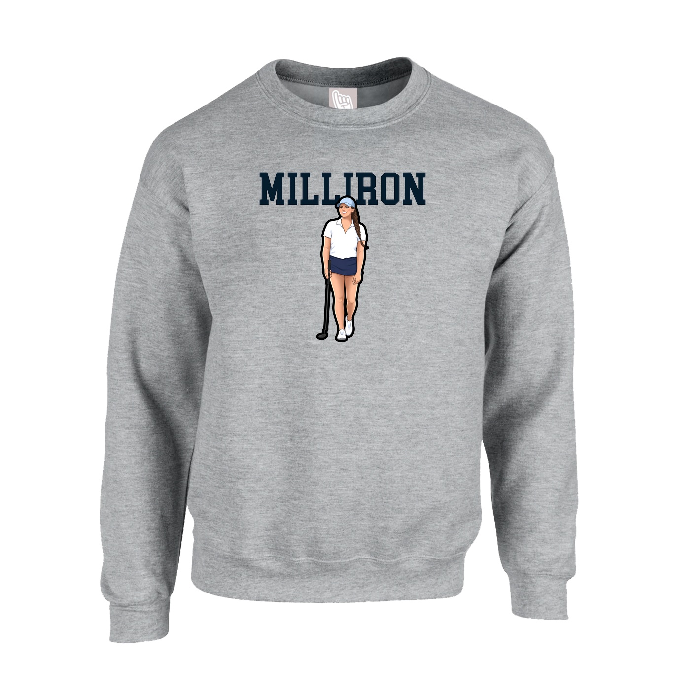 Fleece Crew — Shirsey in Grey