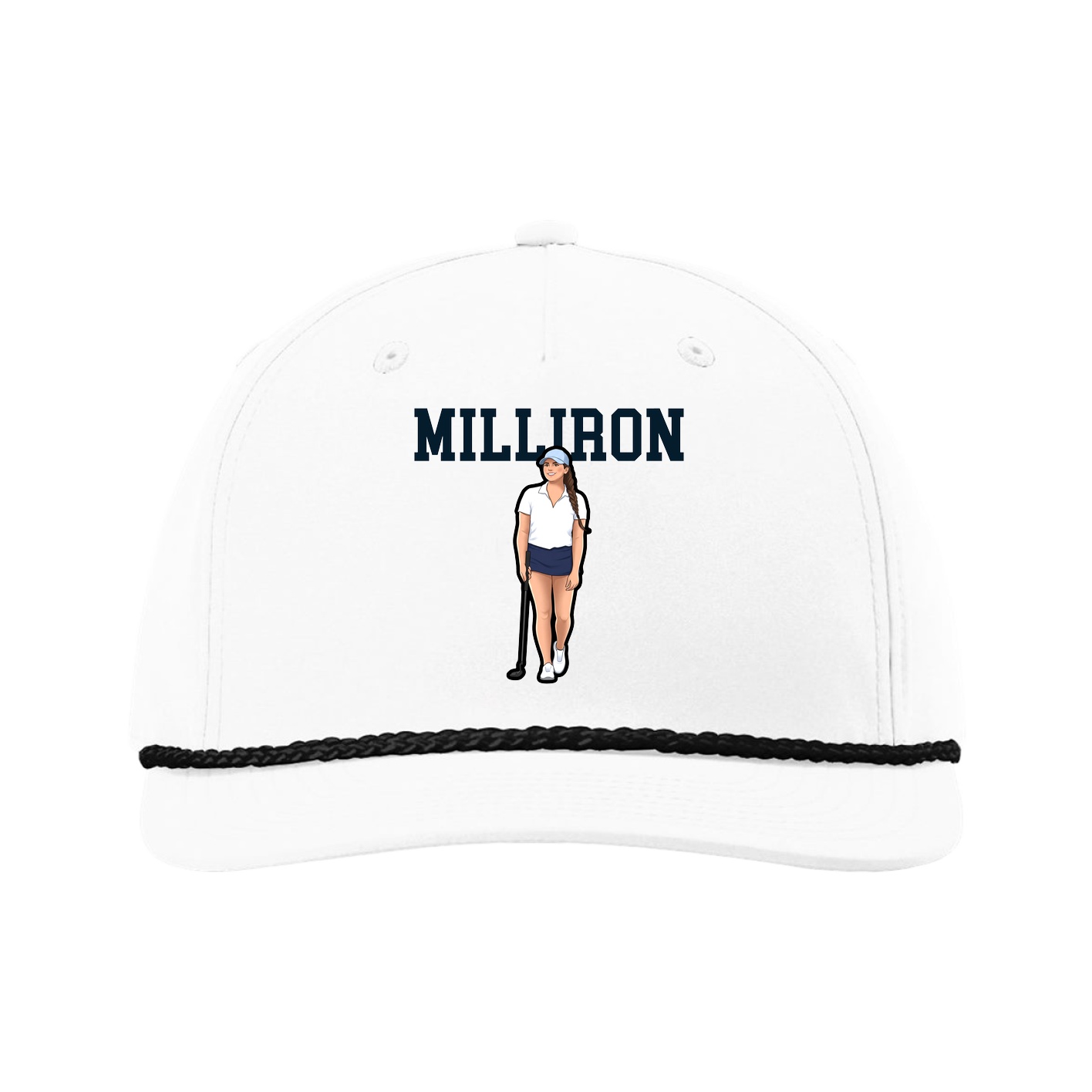 Five-Panel Classic Rope Cap — Shirsey in White