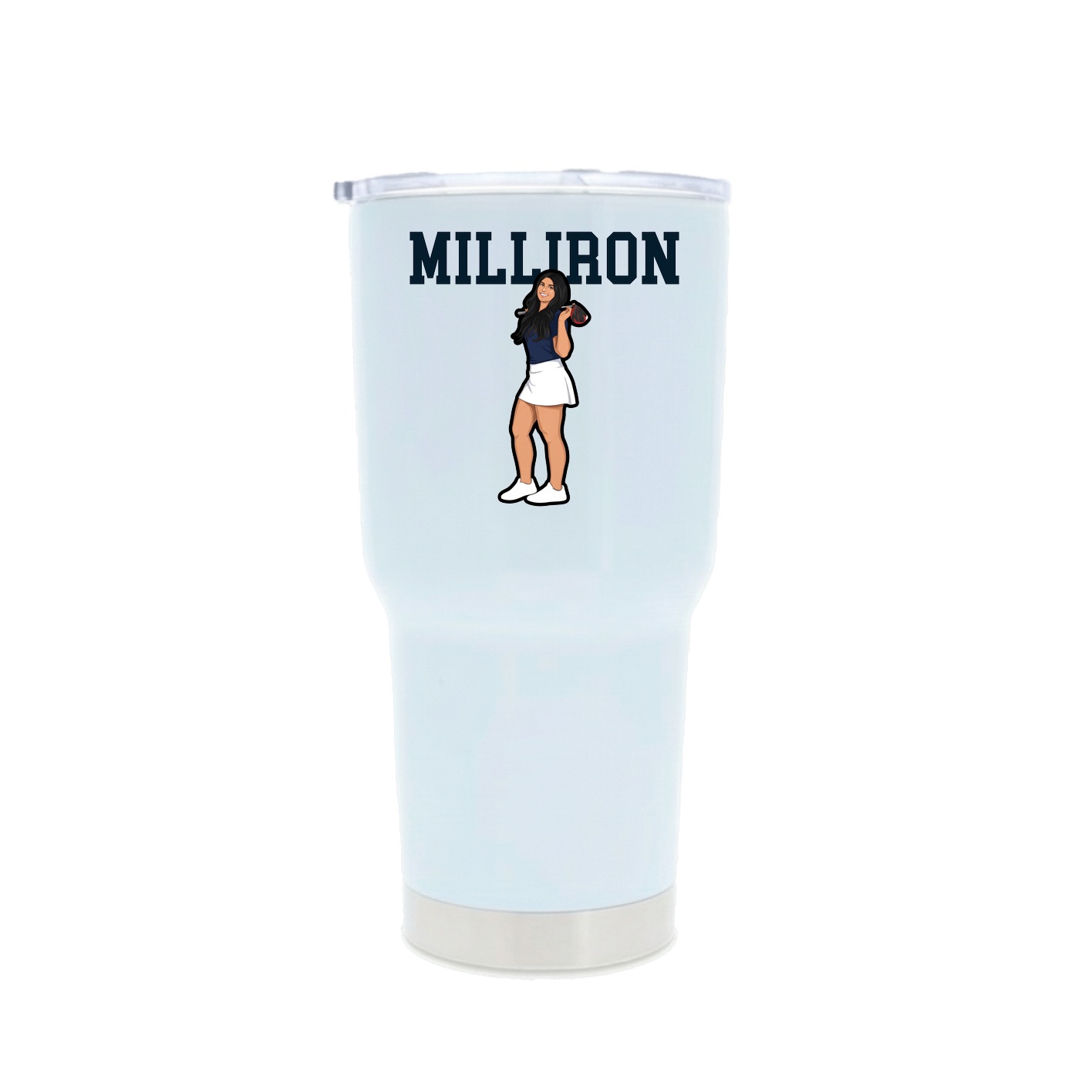 30oz Stainless Steel Tumbler — Shirsey in White