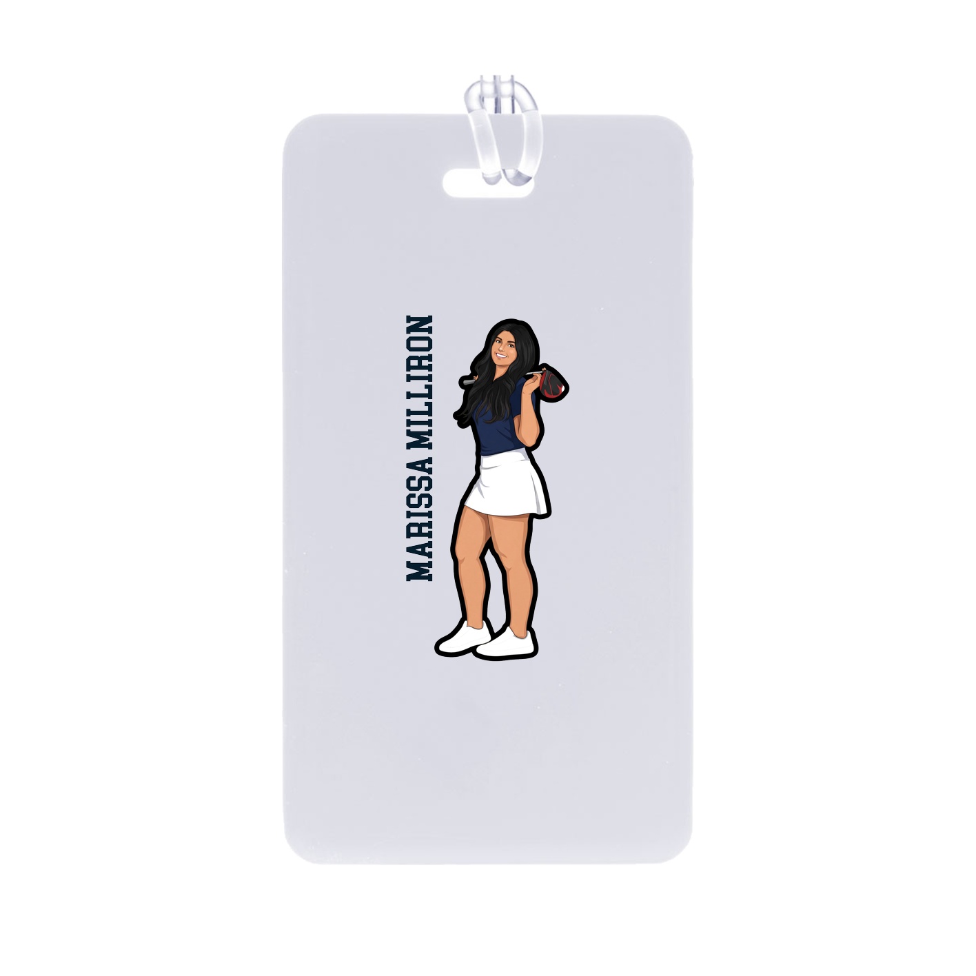Bag Tag — Name Vertical in Classic