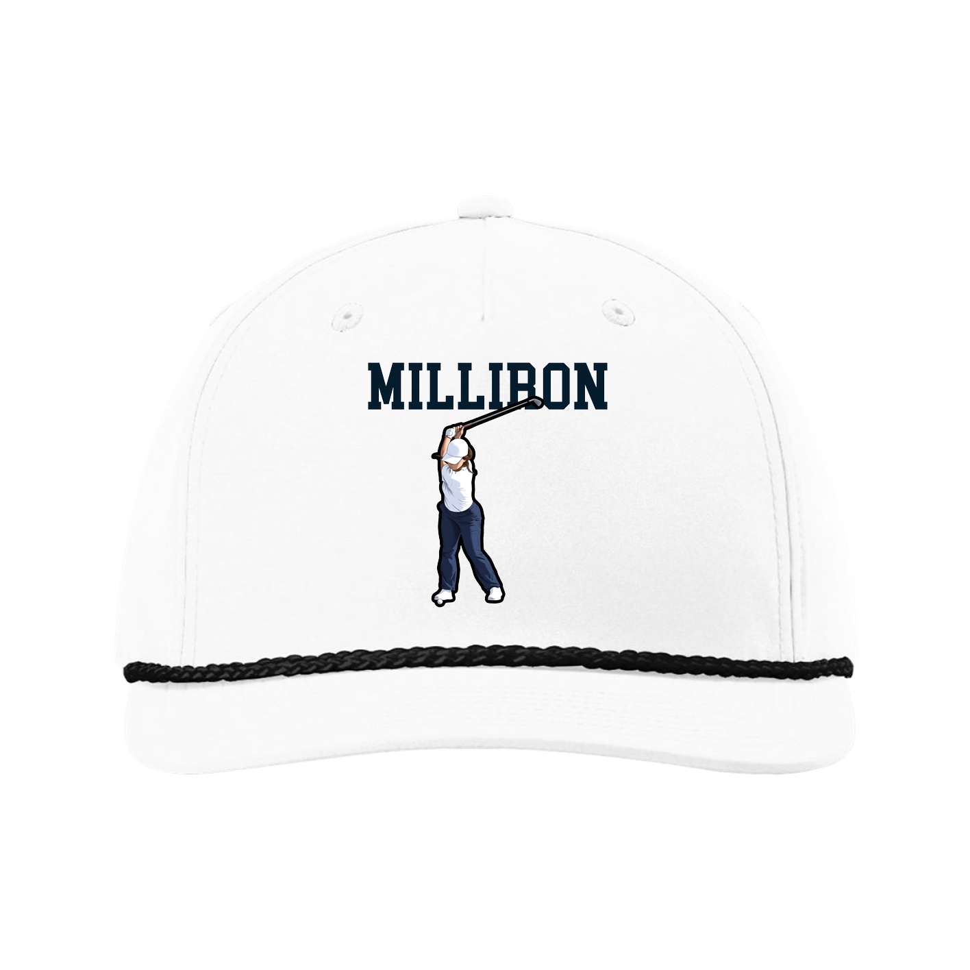 Five-Panel Classic Rope Cap — Shirsey in White