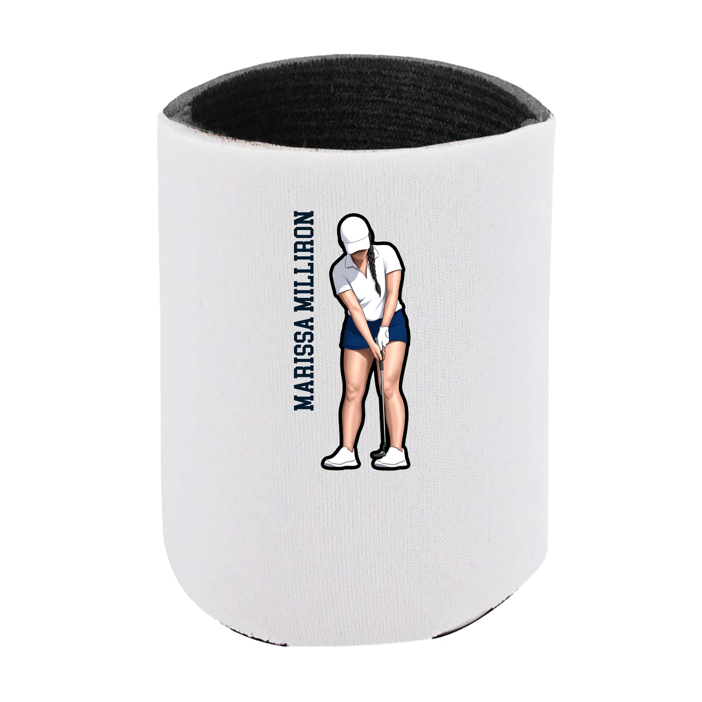 Can Holder — Name Vertical in White