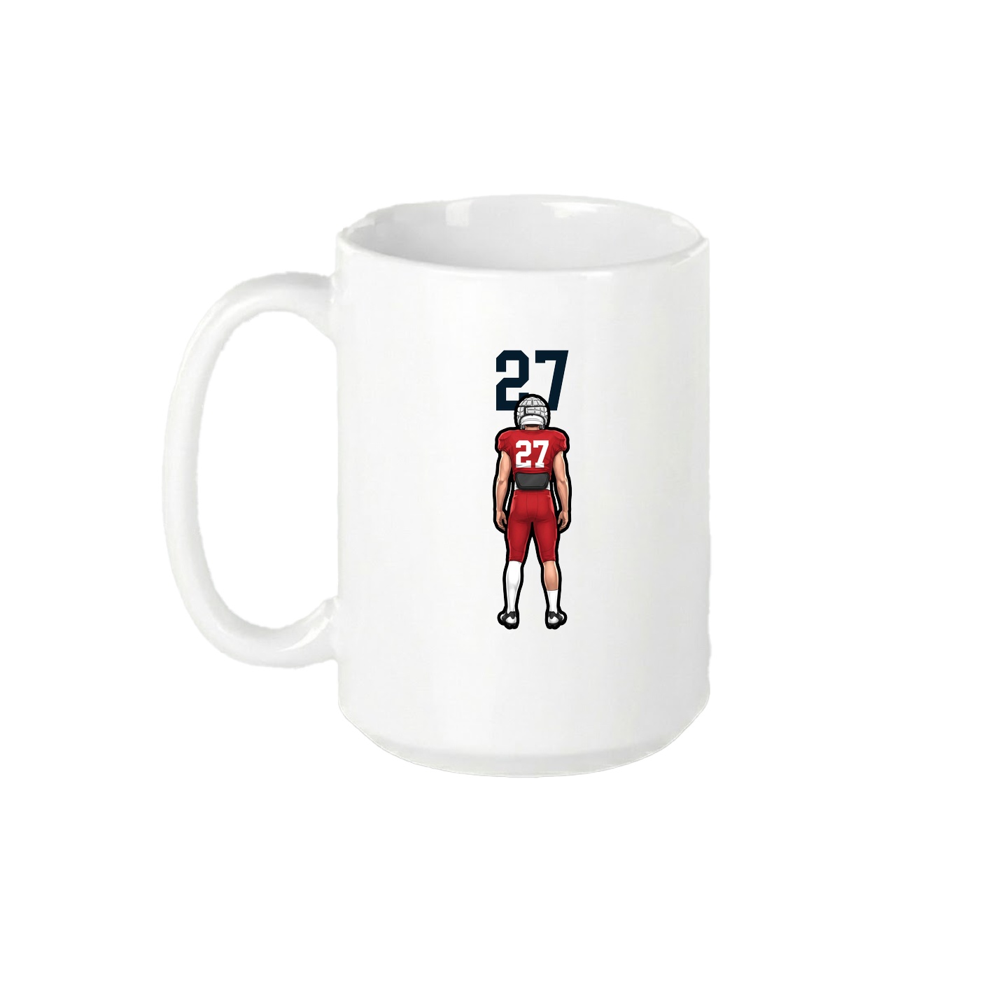 15oz Coffee Mug — Number Top in White